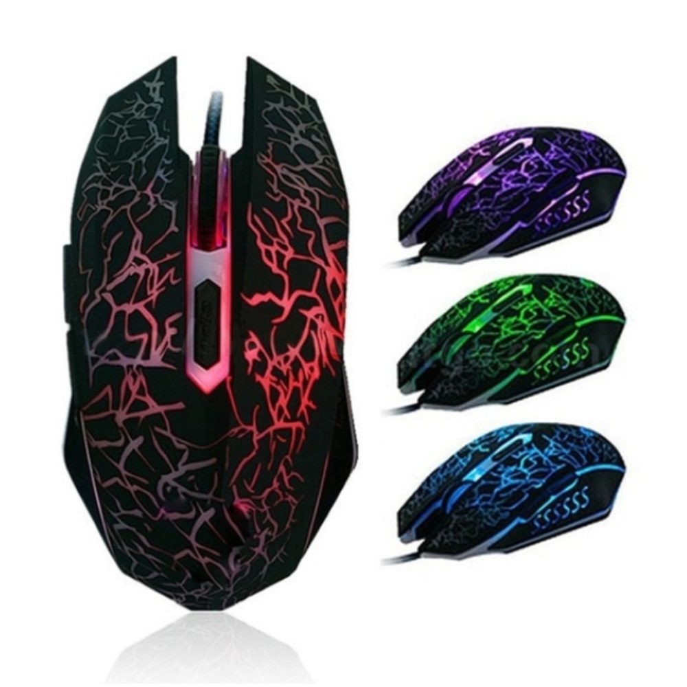 Special Shaped 3 Buttons USB Wired Luminous Gaming